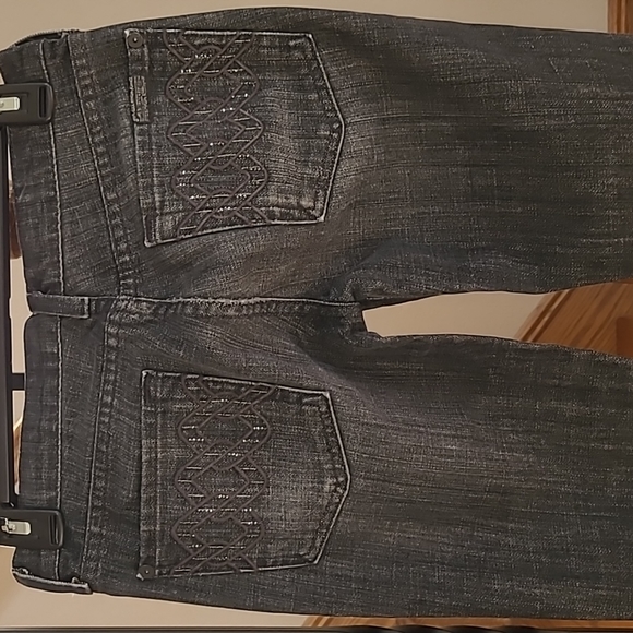 7 for all mankind Straight Leg Dark Gray Jeans - Picture 6 of 10